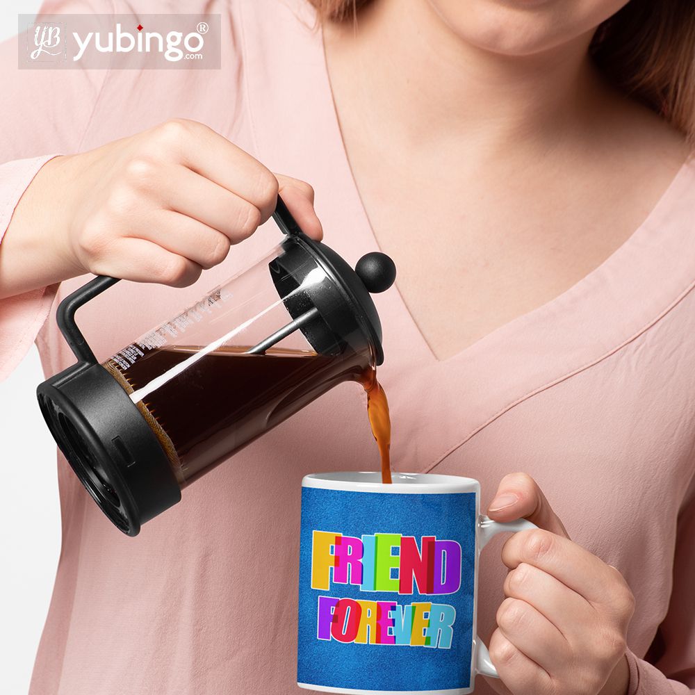 Friend Forever Coffee Mug with Coaster and Keychain