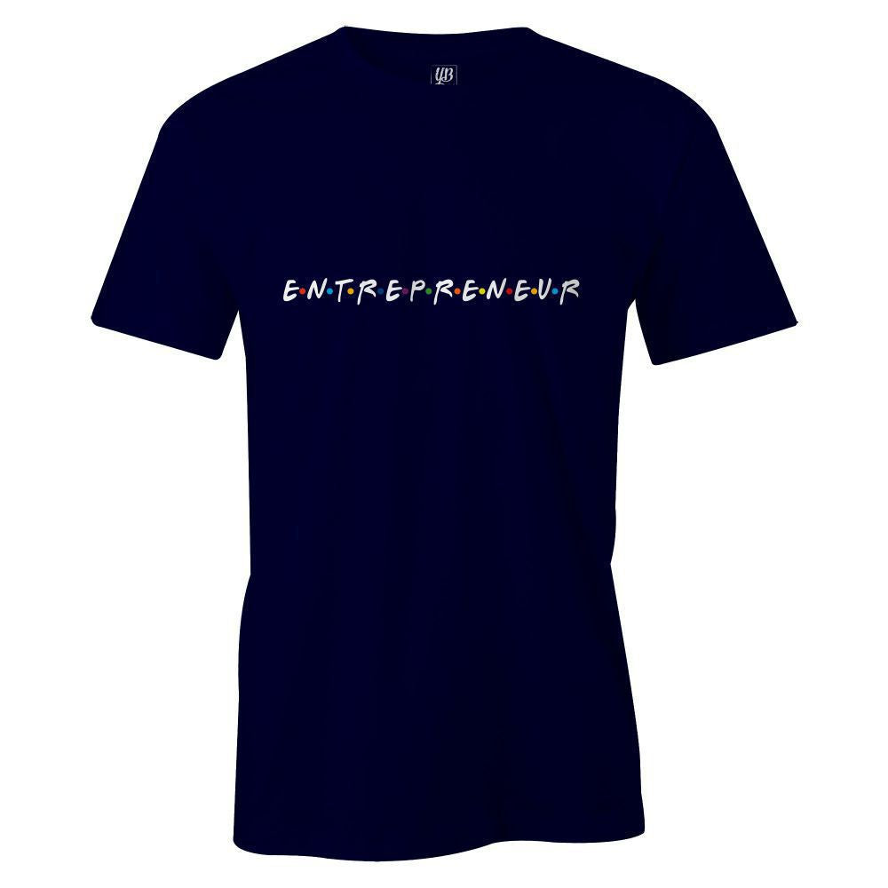 Friendly Entrepreneur Men T-Shirt-Navy Blue