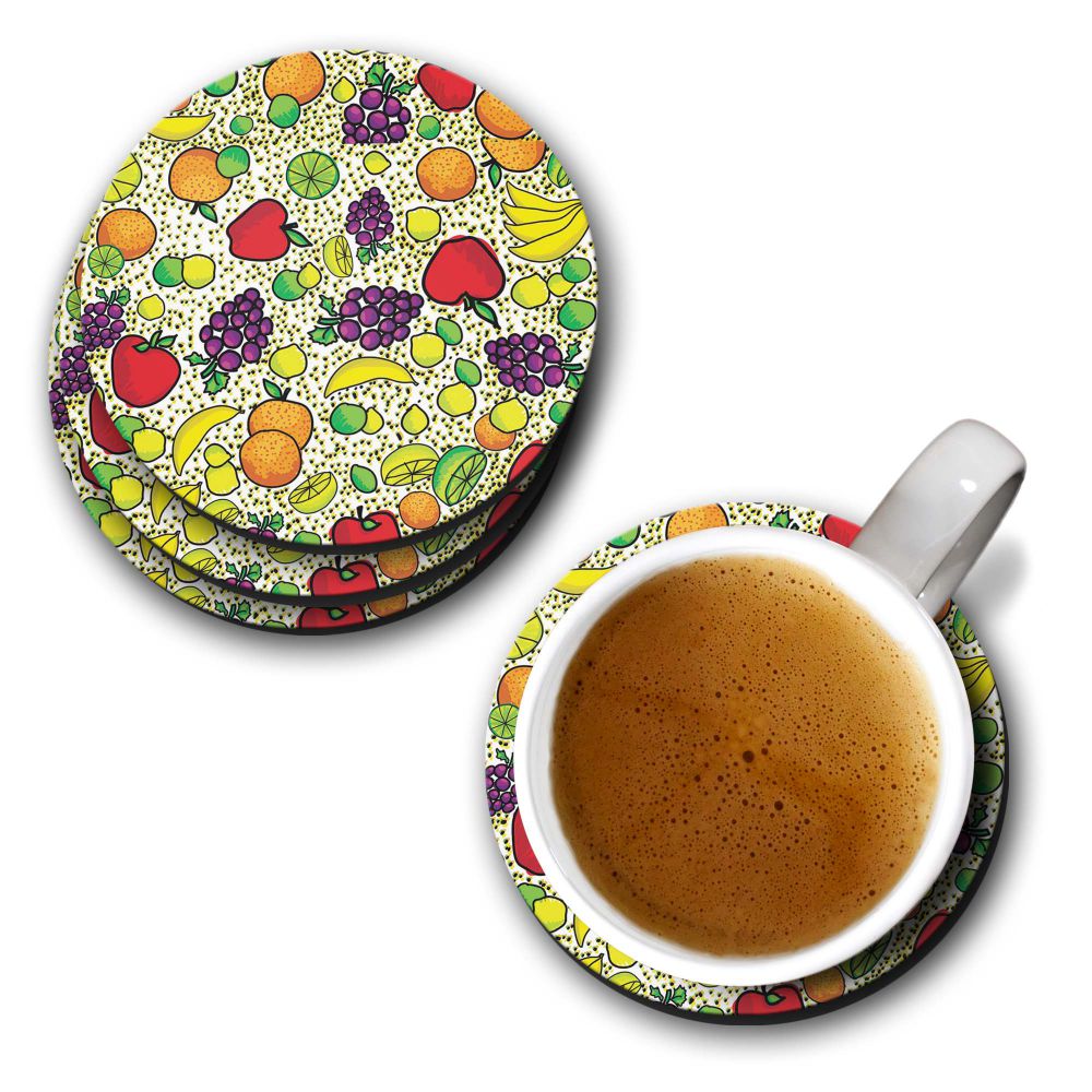 Fruits Pattern Coasters