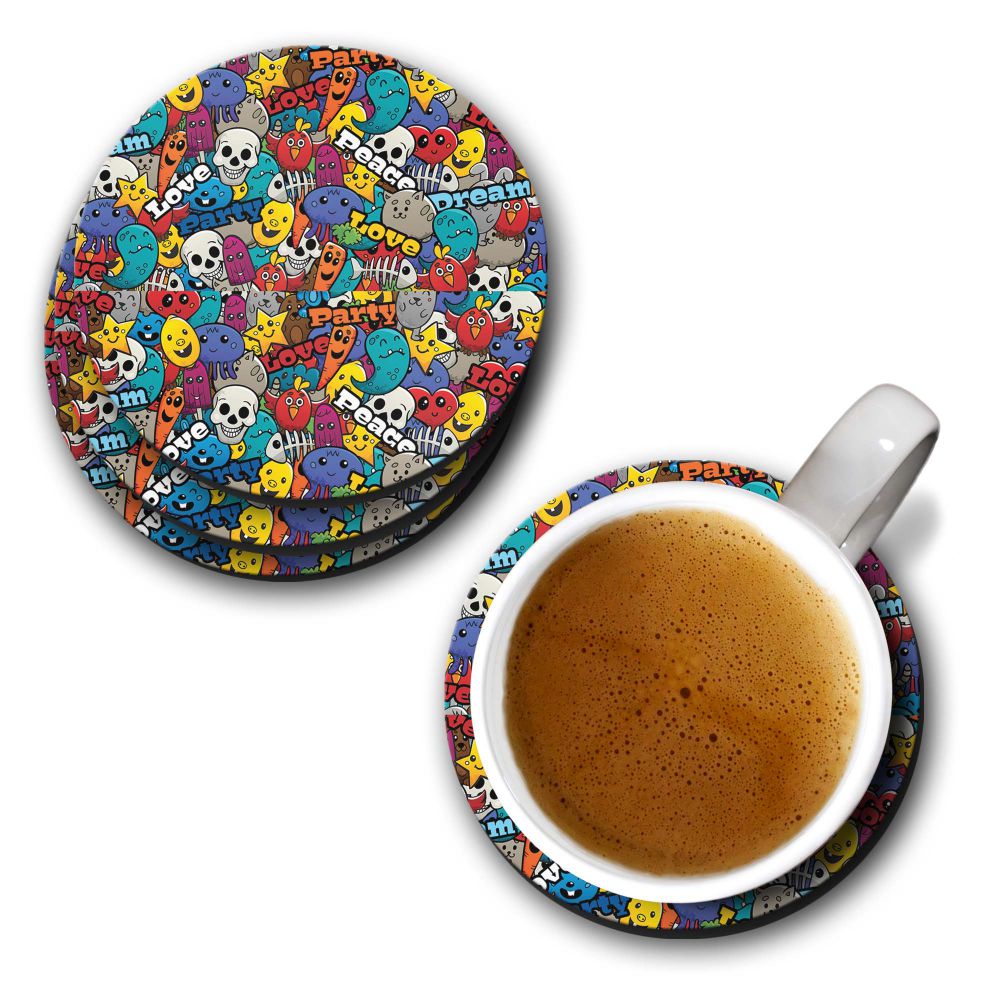Funny Pattern Coasters