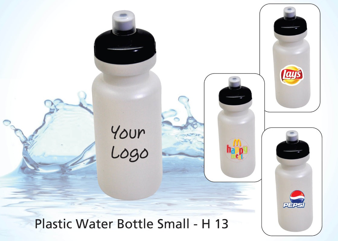 Stay Hydrated on the Go with our White Mini Plastic Water Bottle