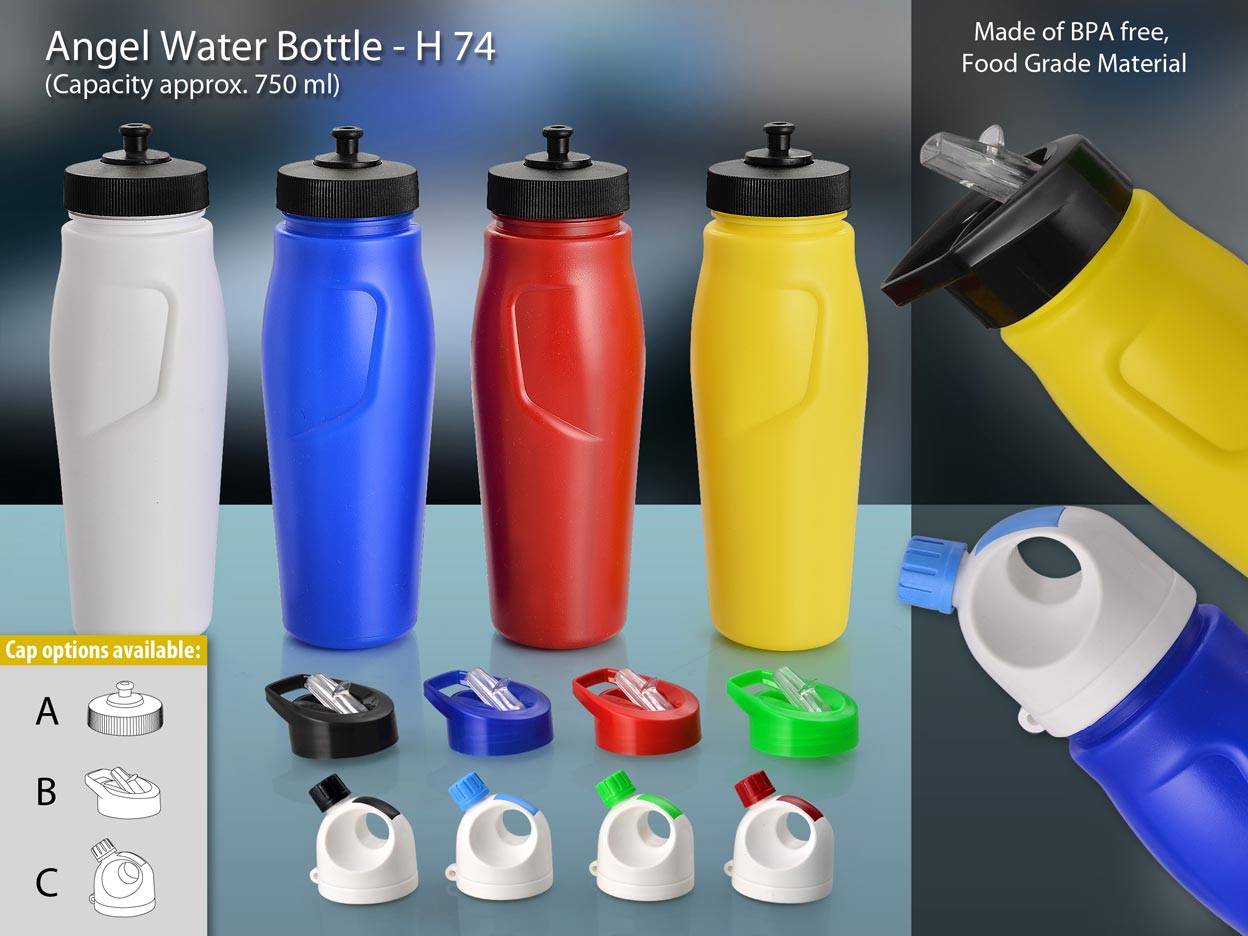 Angel Water Bottle - BPA Free, Available in Multiple Colors