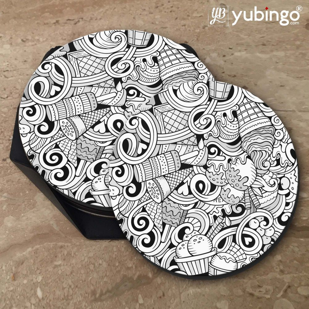 Ice Cream Sketch Coasters-Image5