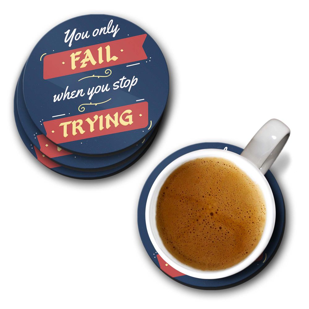 Keep Trying Always Coasters