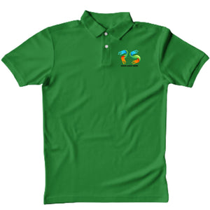 Polo Neck Flag Green  Customised Kids T-Shirt - Front Print