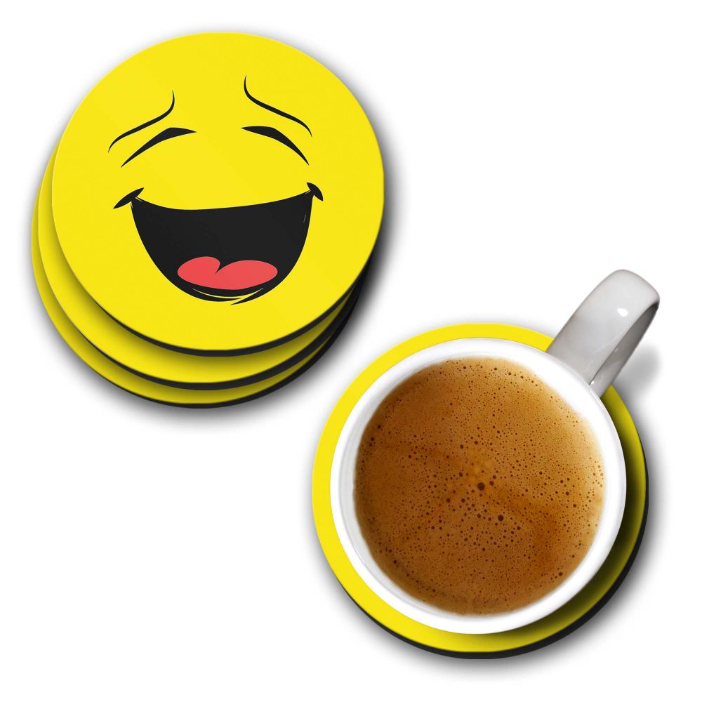 Laughing Smiley Coasters