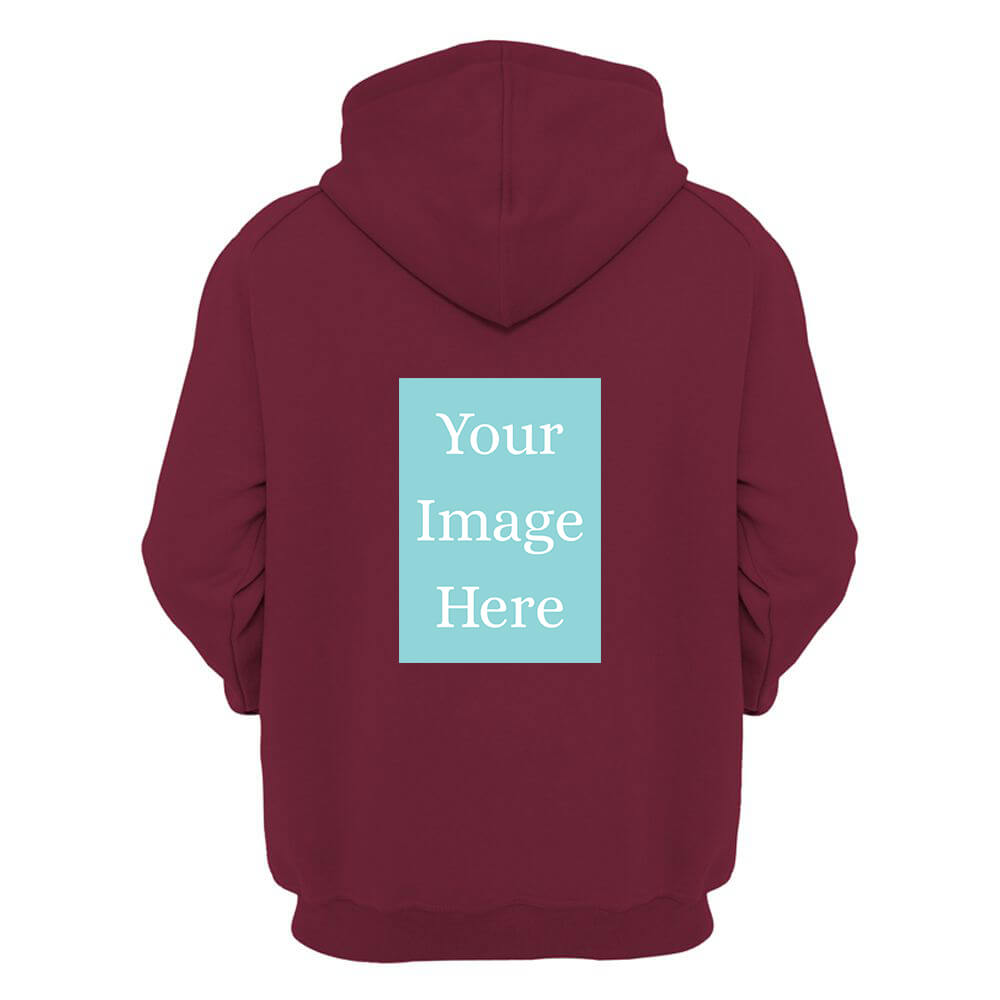 Maroon Customised Hoodie - Back Print