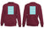 Maroon Customised Sweat Shirt - Front and Back Print