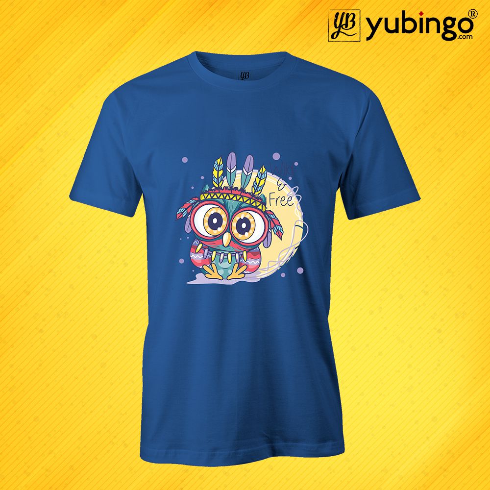 Meow Meow Men T-Shirt-Royal Blue