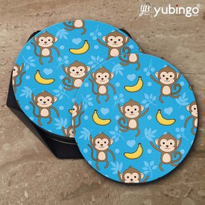 Monkey Banana Pattern Coasters-Image5