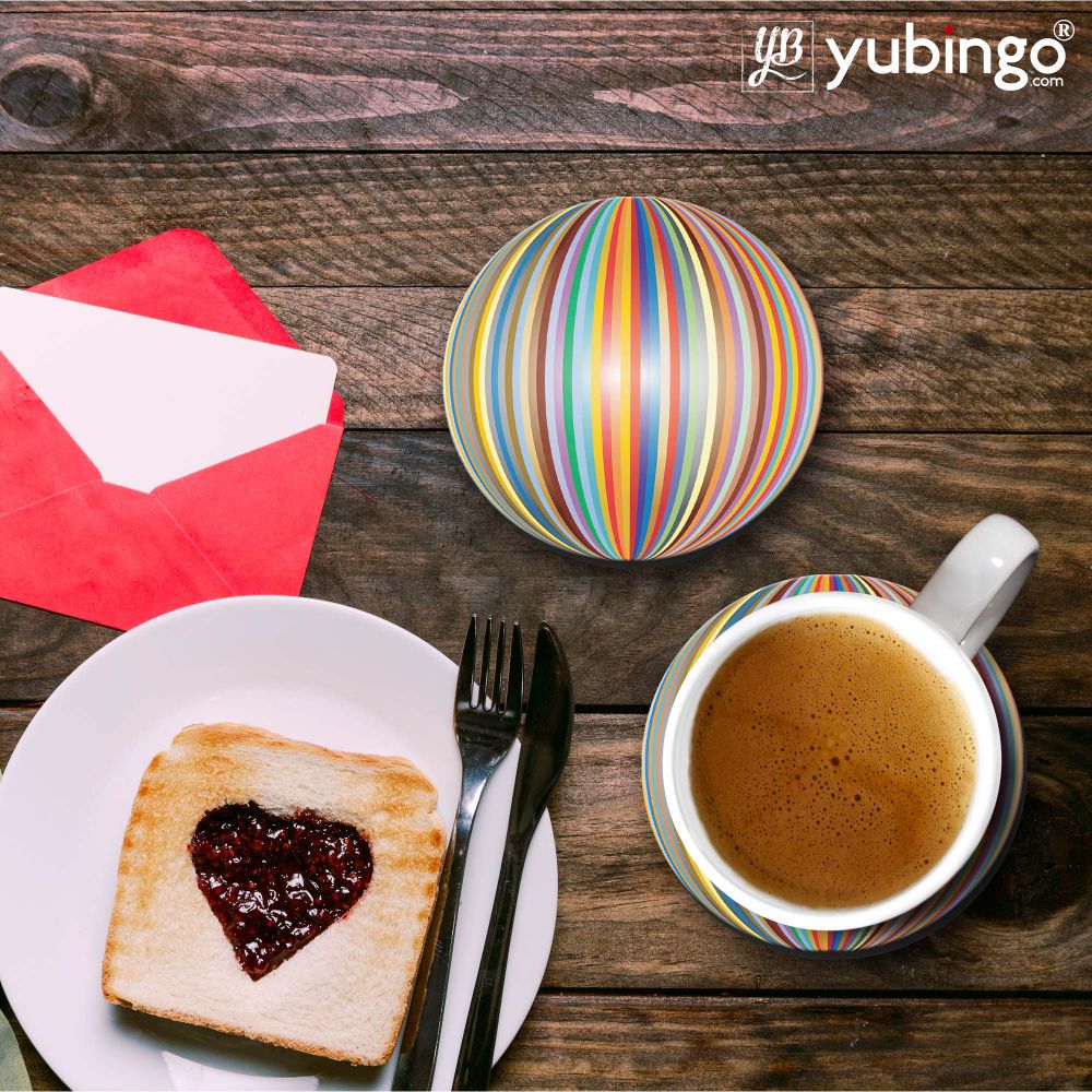 Multicolor Pattern Coasters-Image3