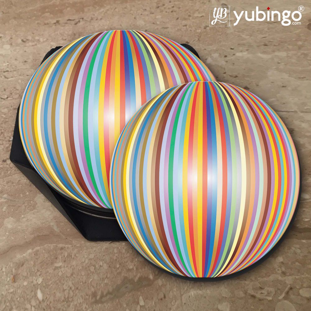 Multicolor Pattern Coasters-Image5