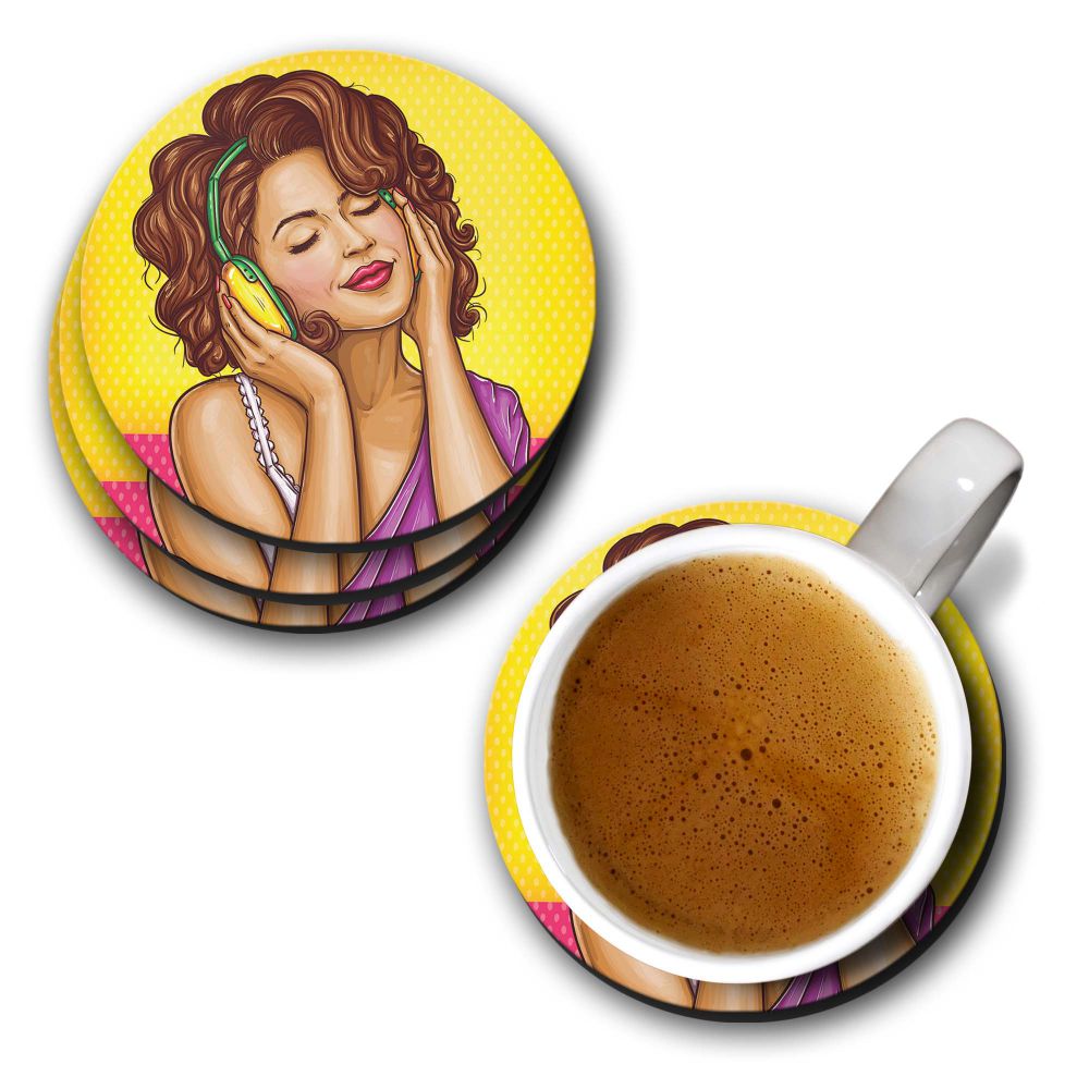 Music Girl Coasters