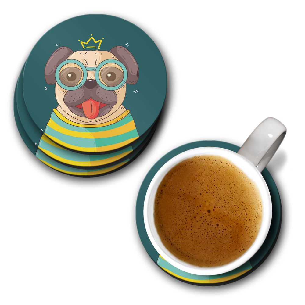 Naughty Pug Coasters