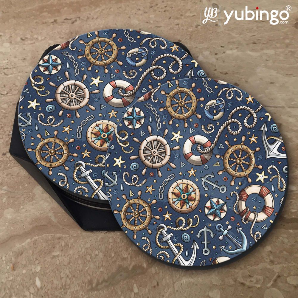 Nautical Blue Coasters-Image5