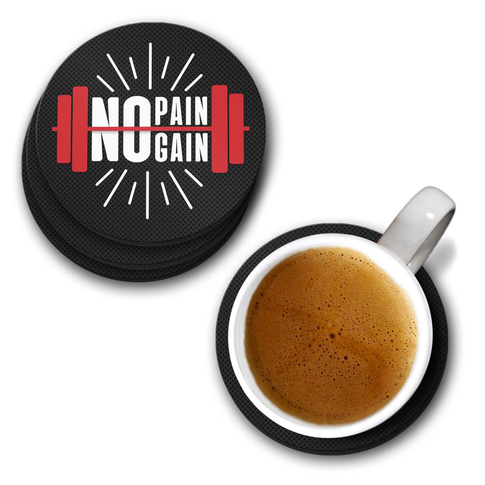 No Pain No Gain Coasters