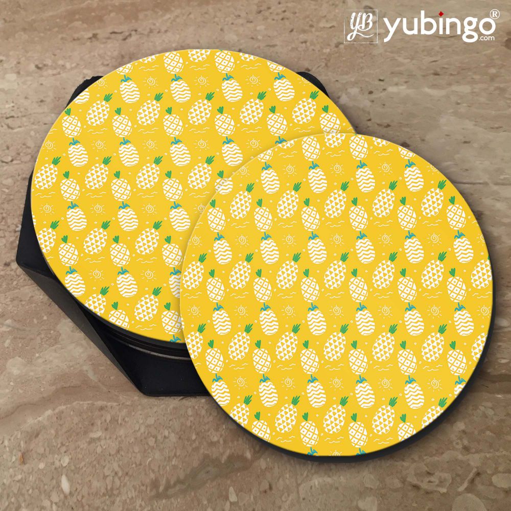 Pineapple Pattern Coasters-Image5