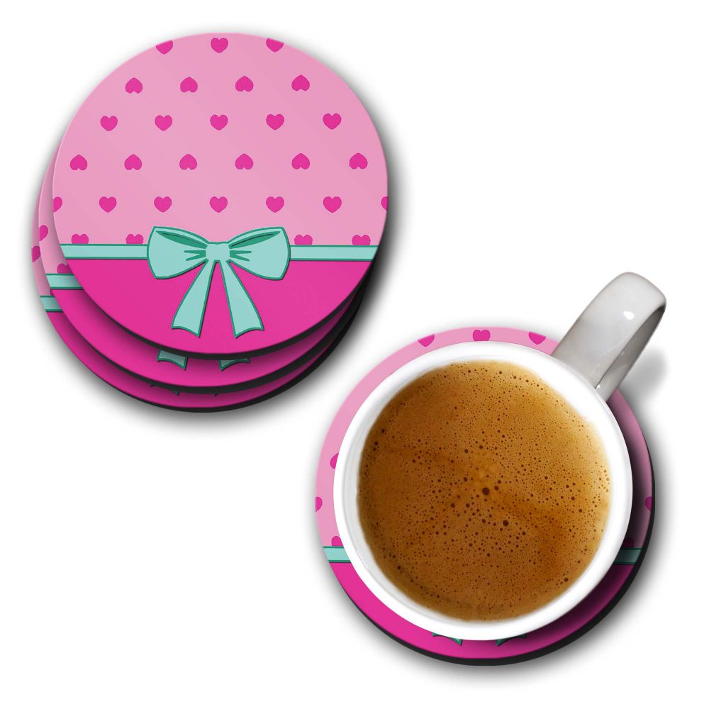 Pink Knot Coasters