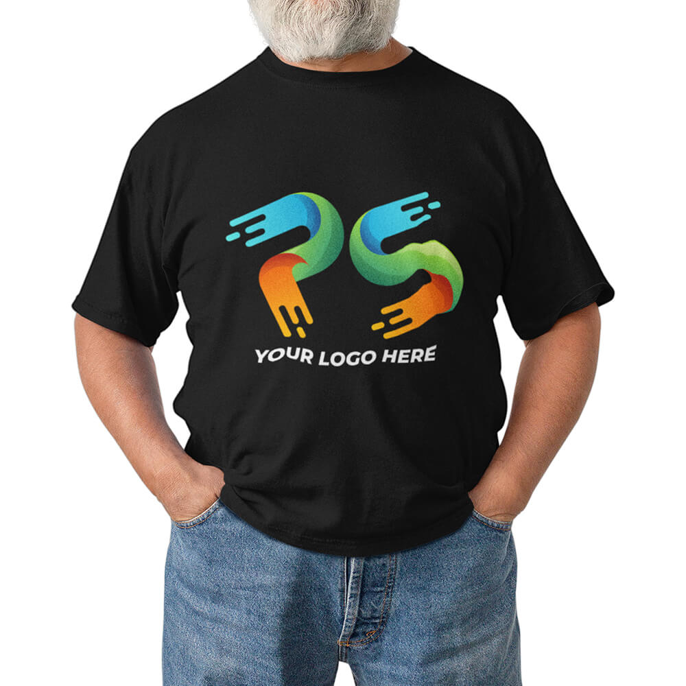 Black Customised Men's T-Shirt - Back Print