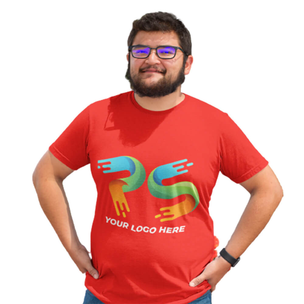 Red Customised Men's T-Shirt - Front and Back Print