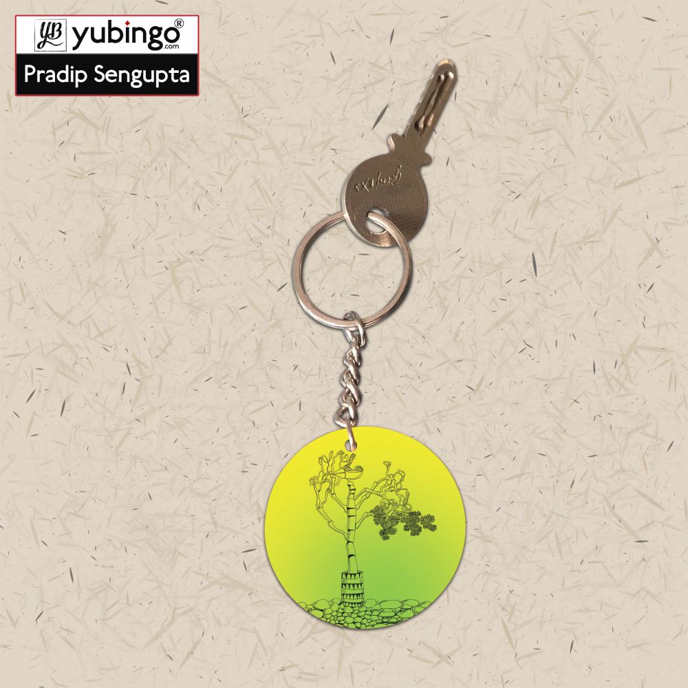 Bone tree Round Keychain-Image3