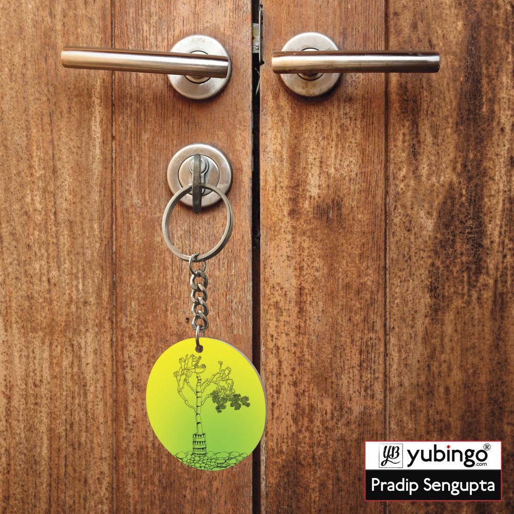 Bone tree Round Keychain-Image5