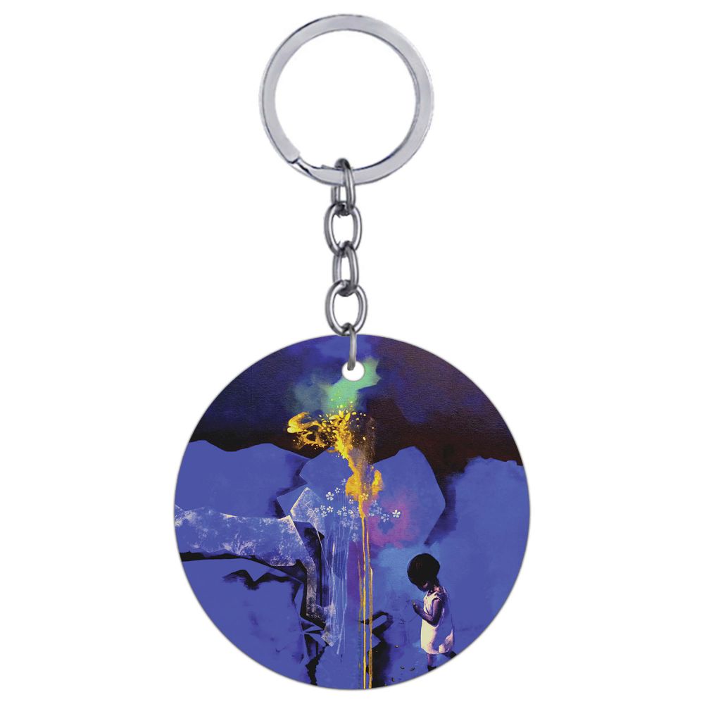 Brightest One Round Keychain