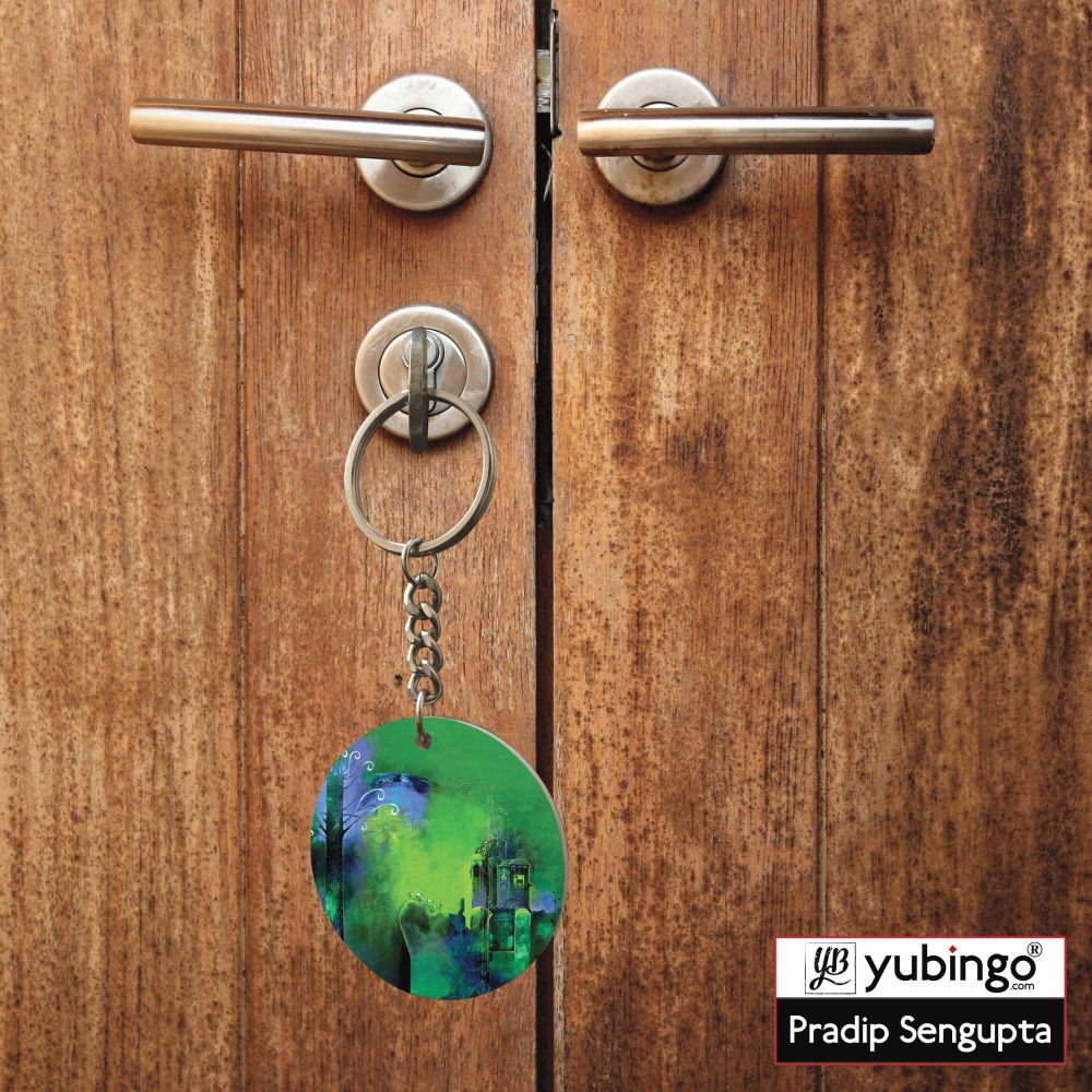 I m Lost Round Keychain-Image5