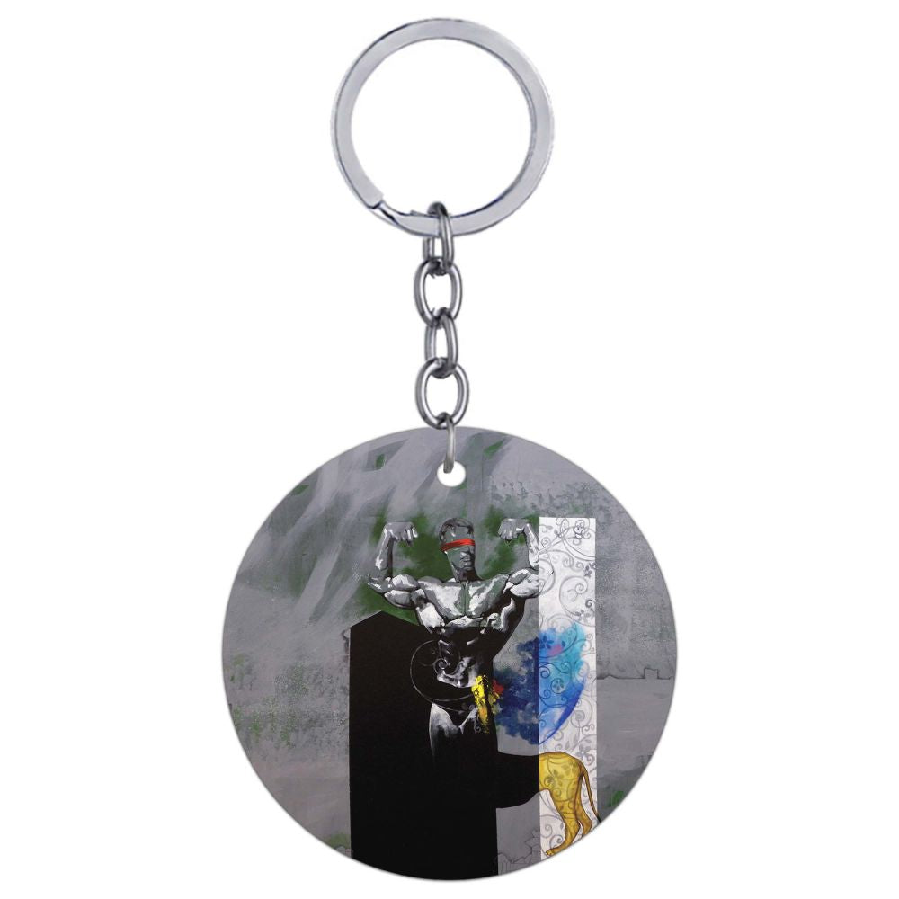 Leo The Great Round Keychain