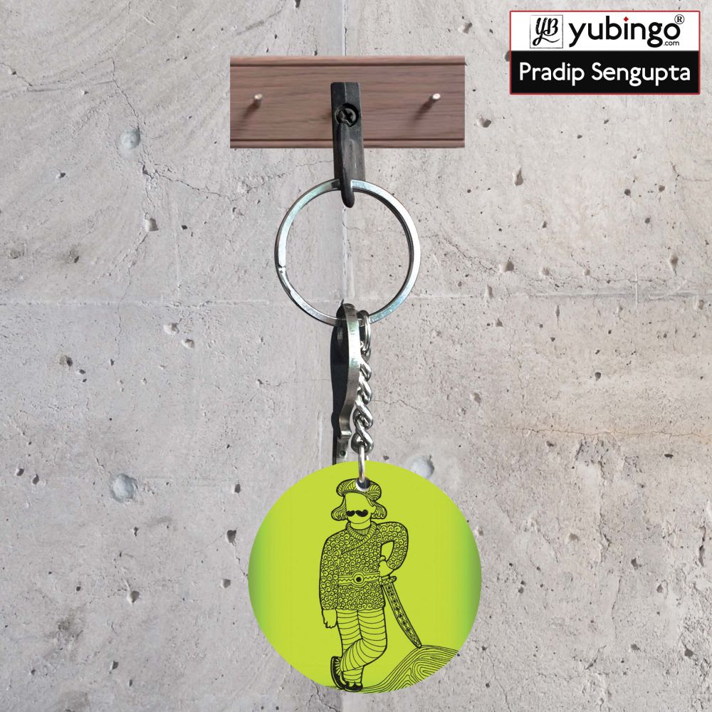 Rajasthan Ka Maan Round Keychain-Image2