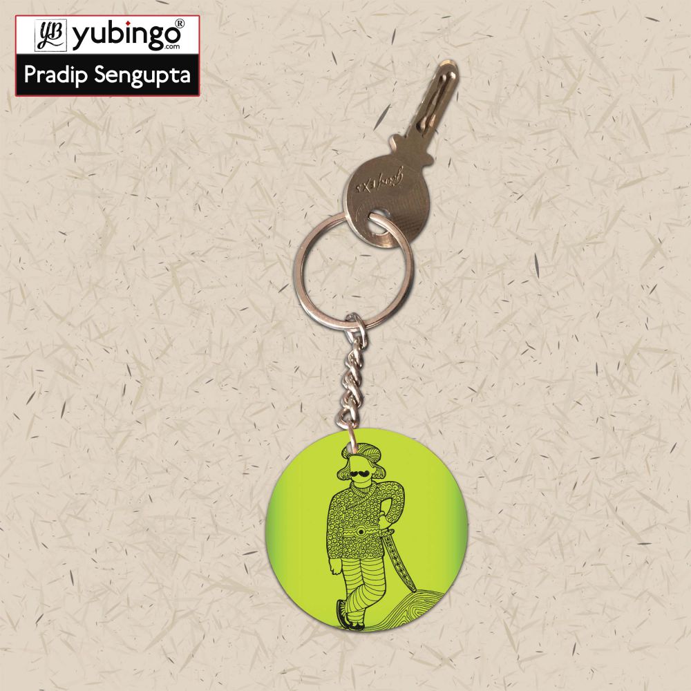 Rajasthan Ka Maan Round Keychain-Image3