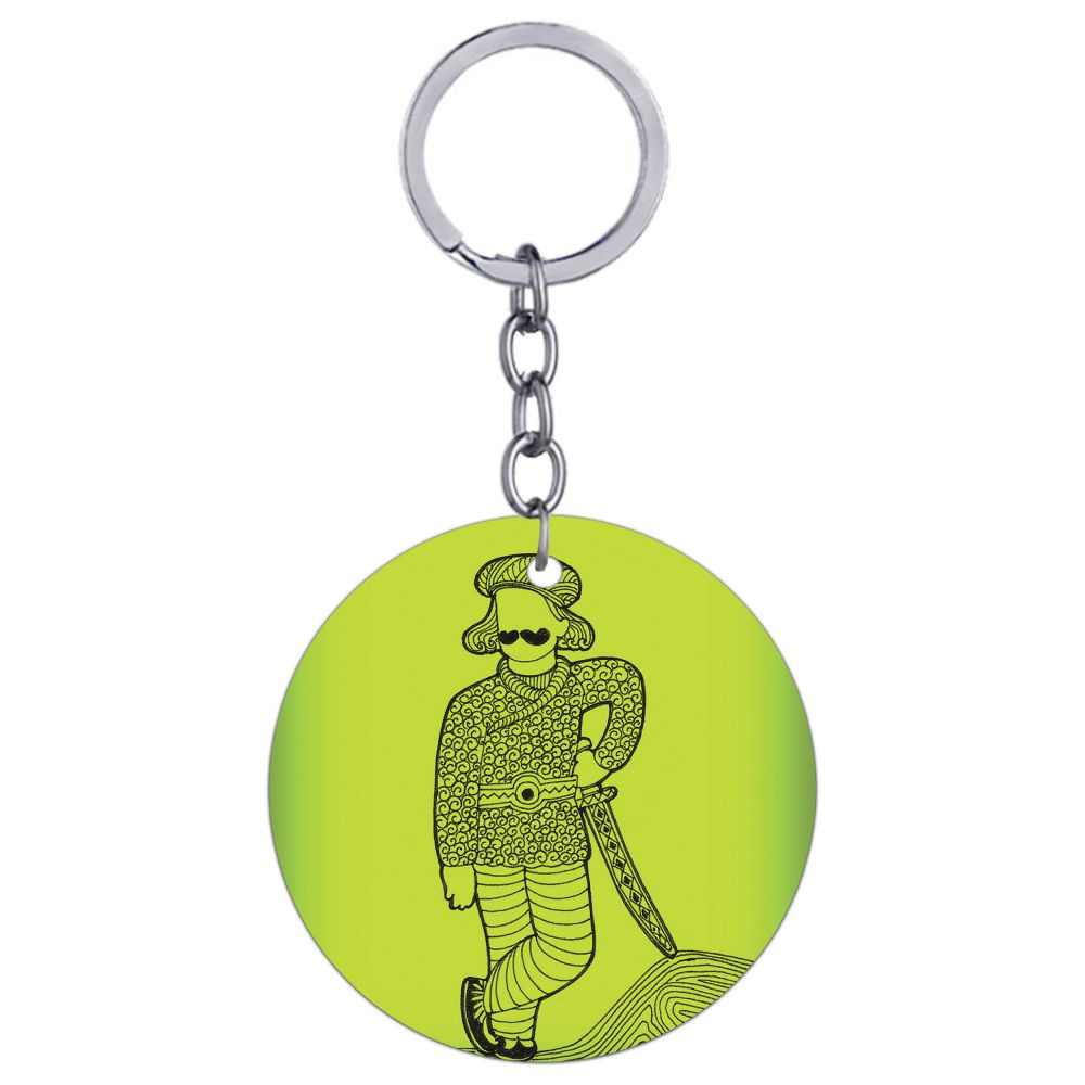 Rajasthan Ka Maan Round Keychain