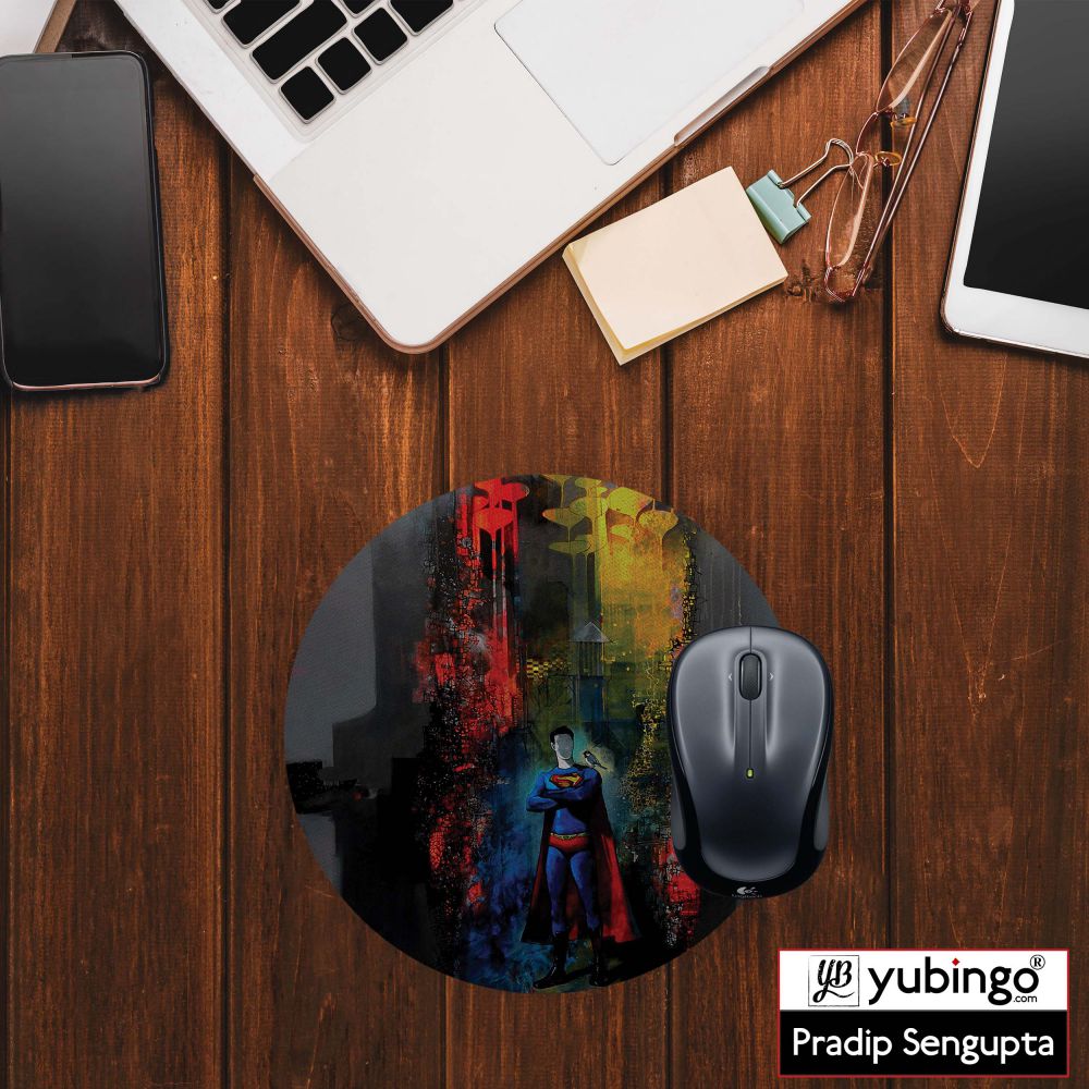 Superman Mouse Pad (Round)