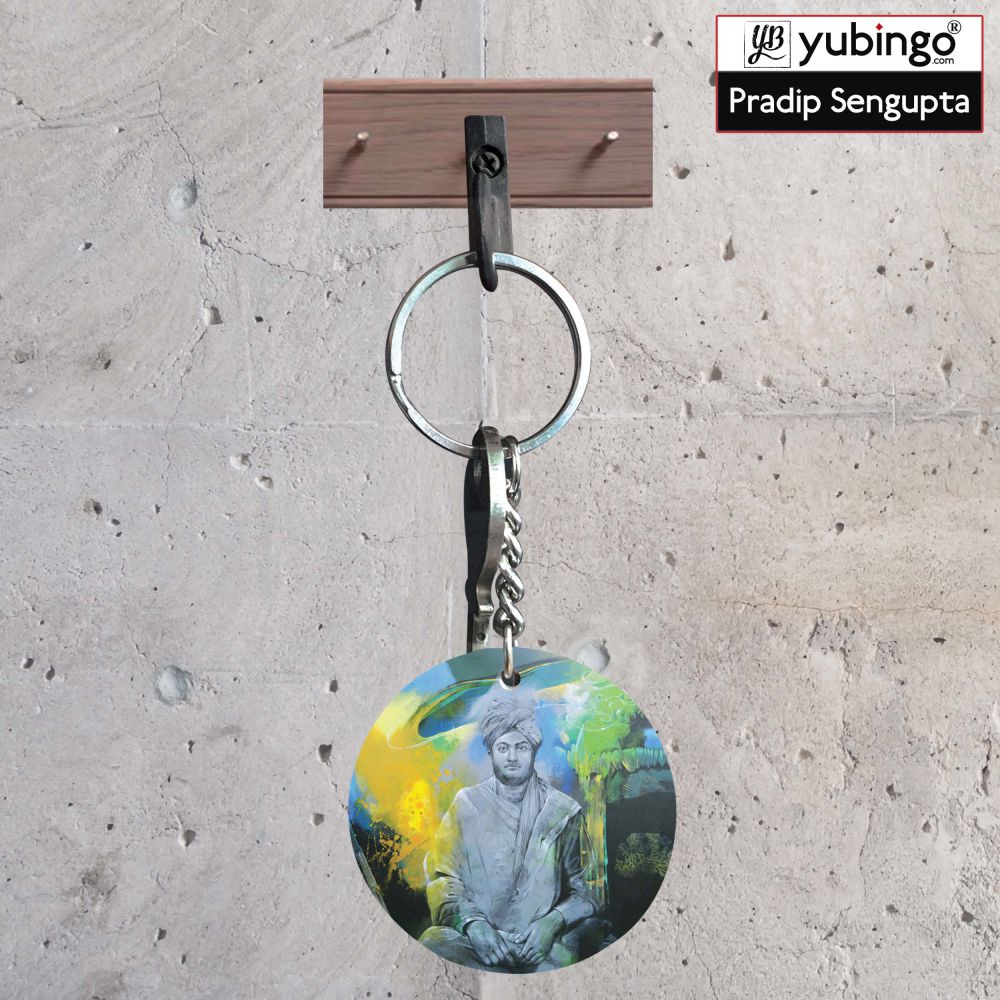 Swami Vivekananda Round Keychain