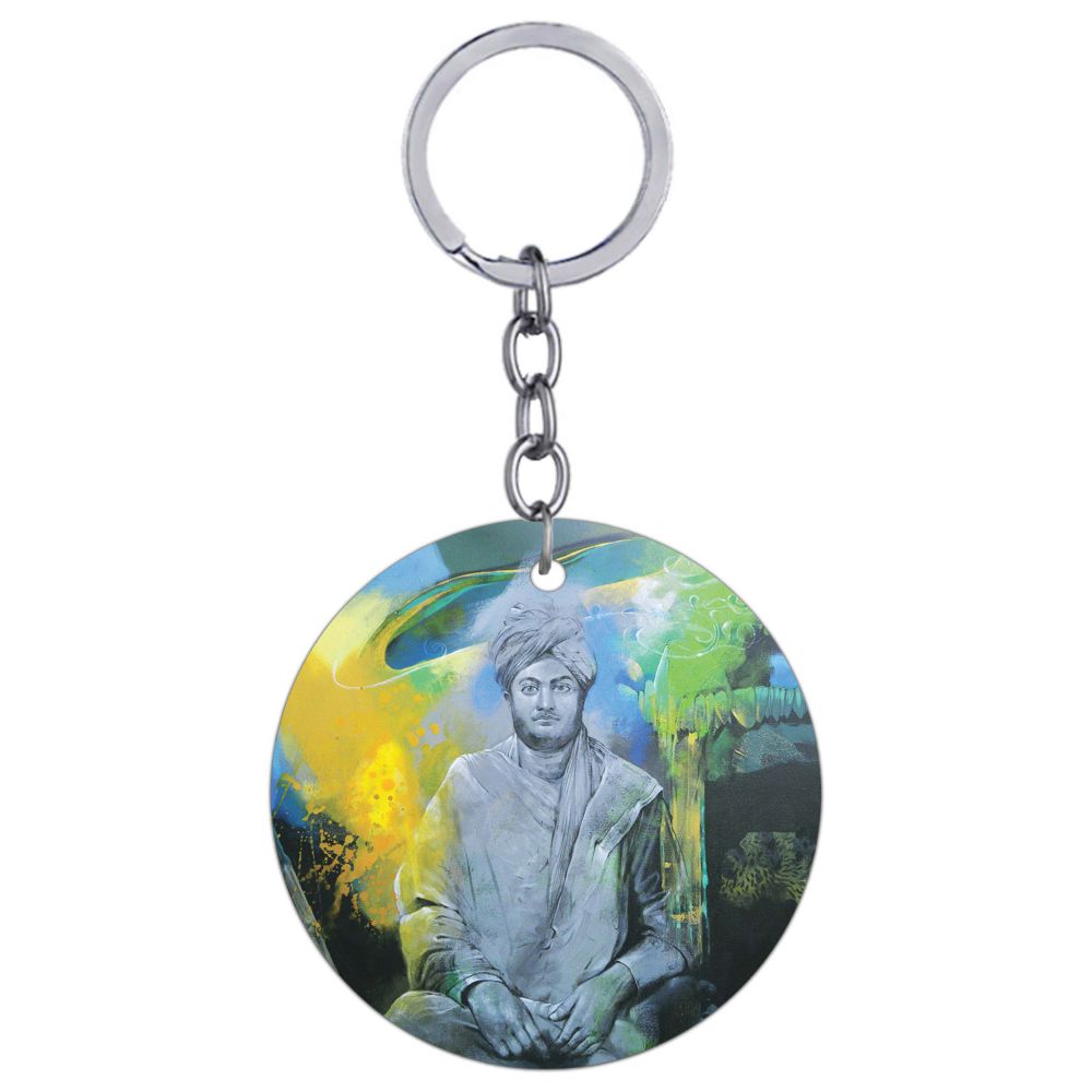 Swami Vivekananda Round Keychain
