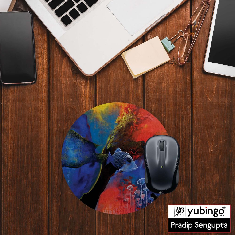The Golden Trap Mouse Pad (Round)-Image2