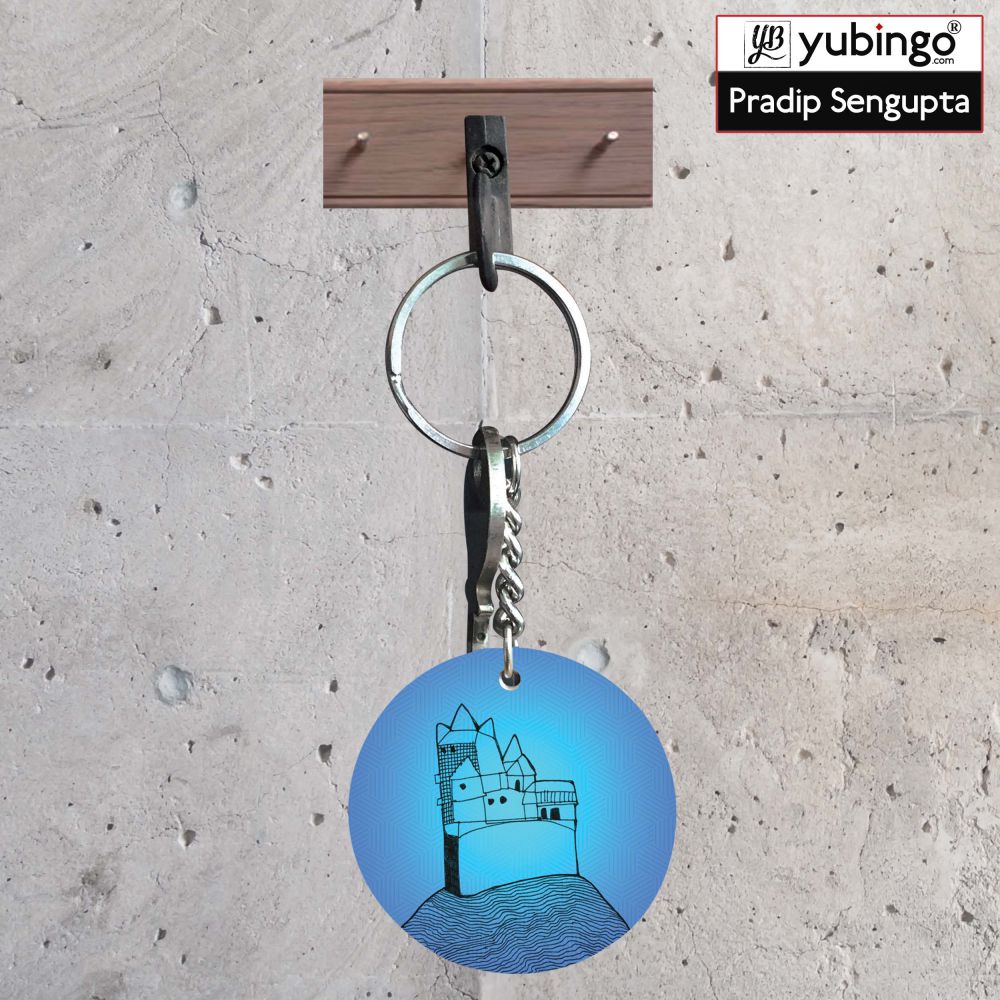 To let Round Keychain