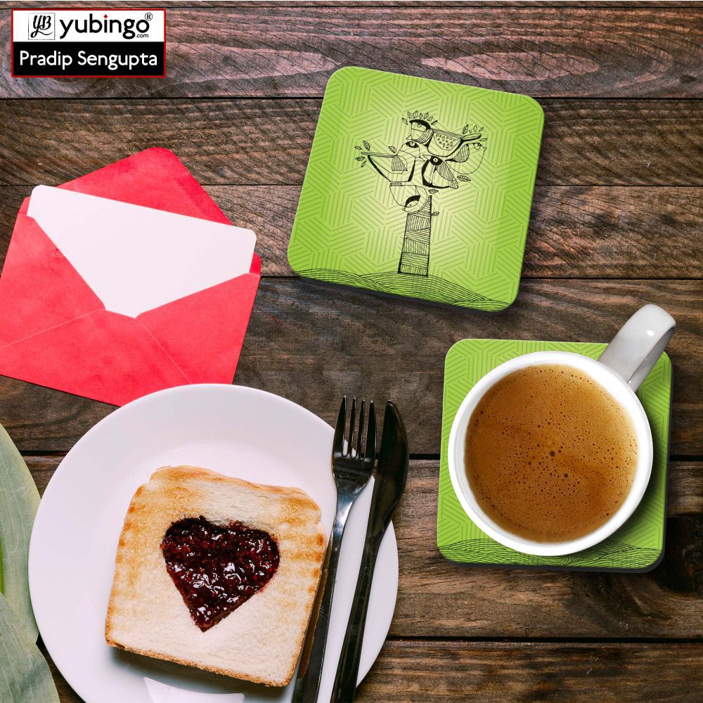 Tree birds Coasters-Image2
