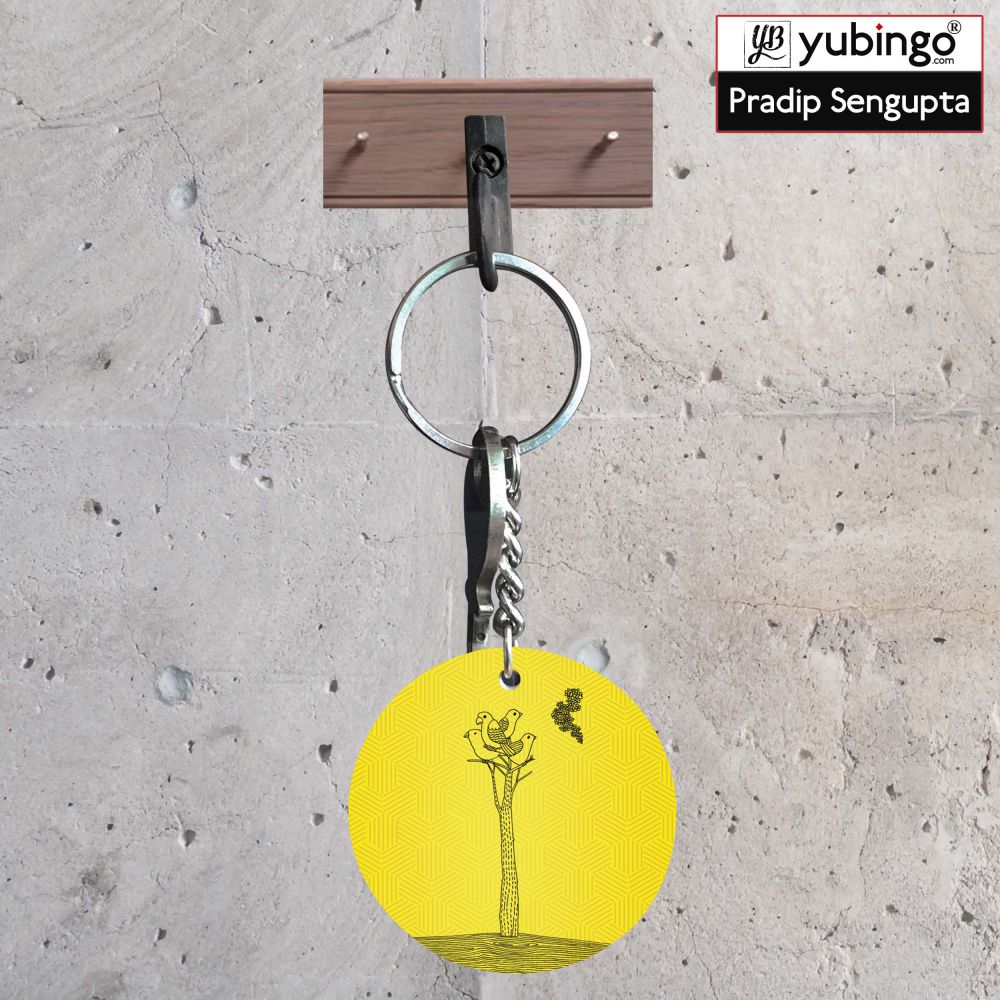 Watch tower Round Keychain