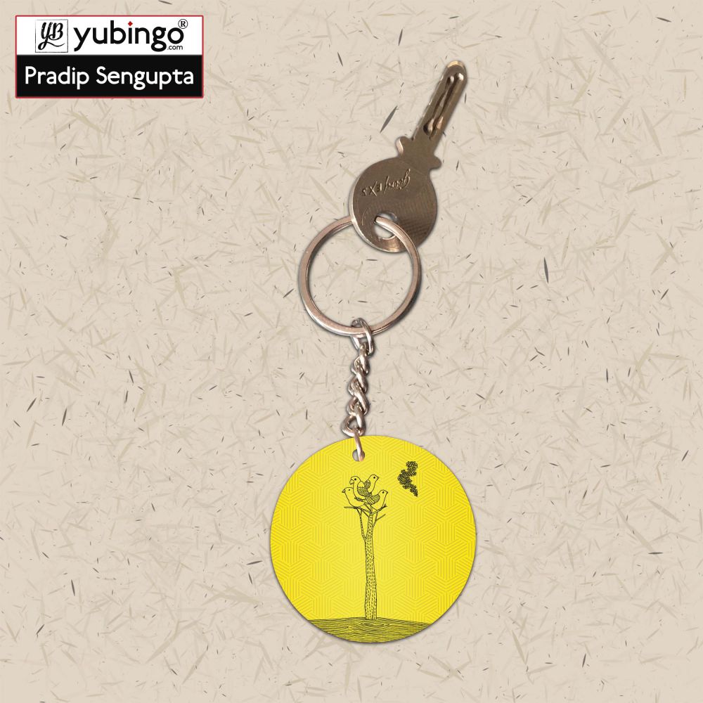 Watch tower Round Keychain-Image3
