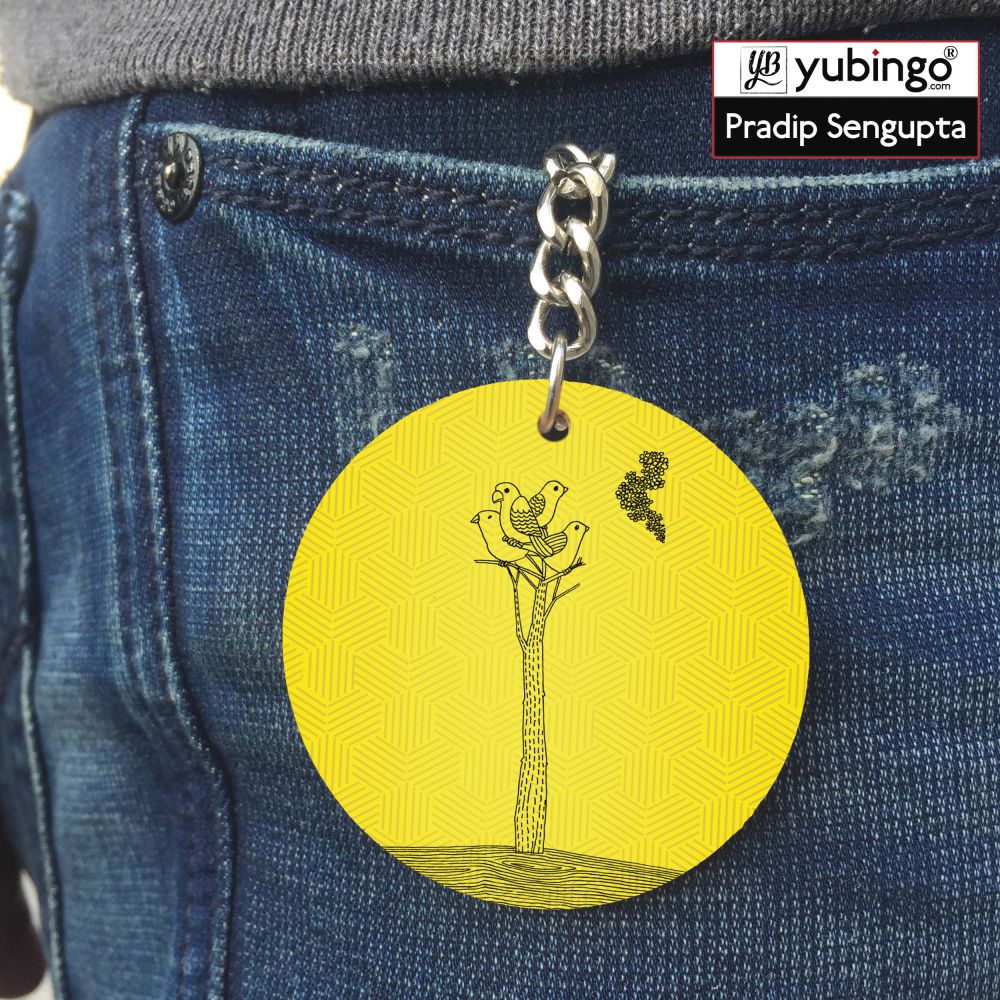 Watch tower Round Keychain-Image4
