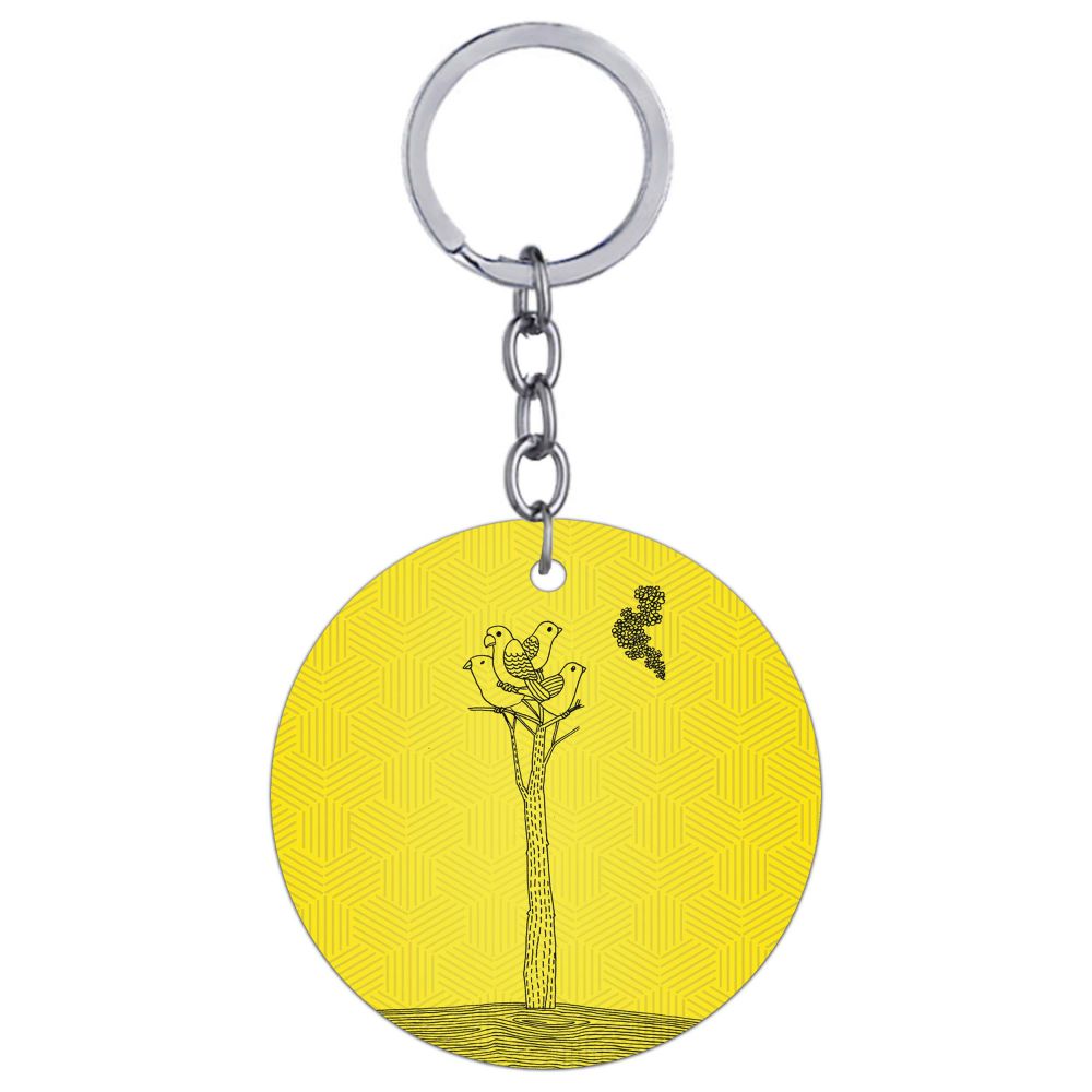 Watch tower Round Keychain