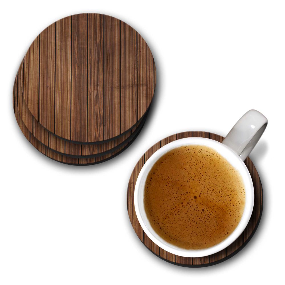 Printed Wooden Pattern Coasters