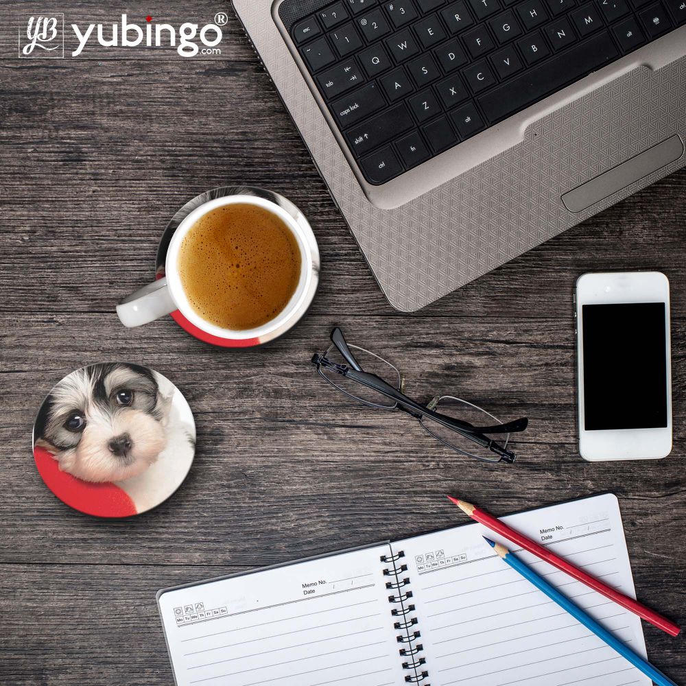 Puppy With Pillow Coasters-Image4