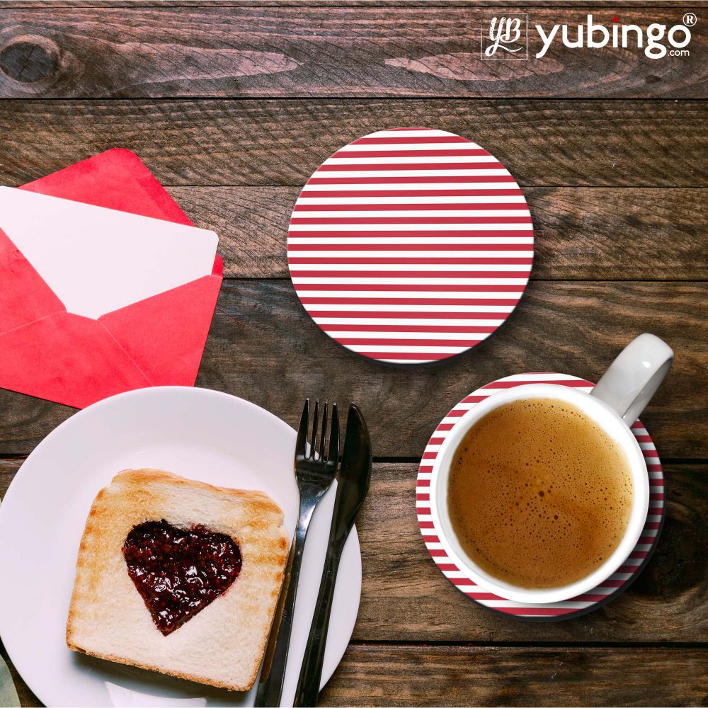 Red Stripes Coasters-Image3