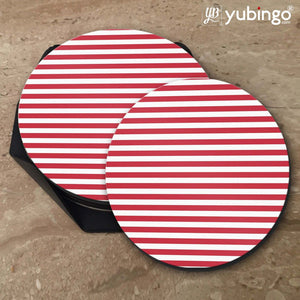 Red Stripes Coasters-Image5