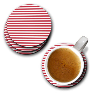 Red Stripes Coasters