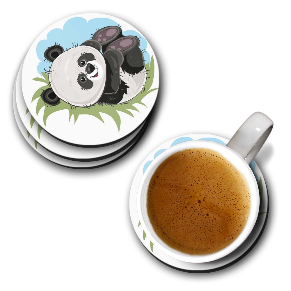 Rolling Panda Coasters