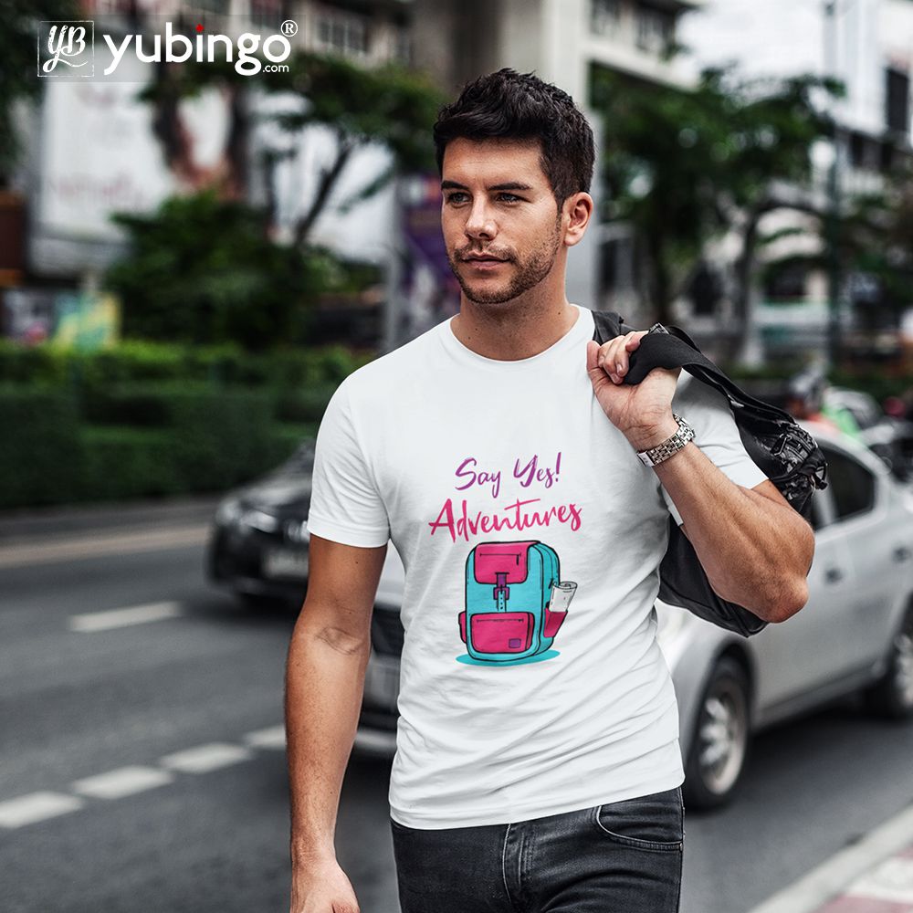 Say Yes to New Adventure Men T-Shirt-image2