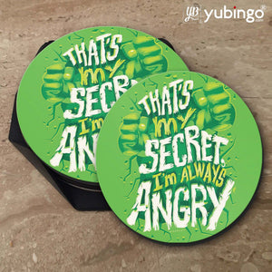 Secret I Am Always Angry Coasters-Image5